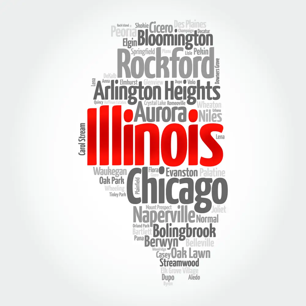 List of cities in Illinois USA state