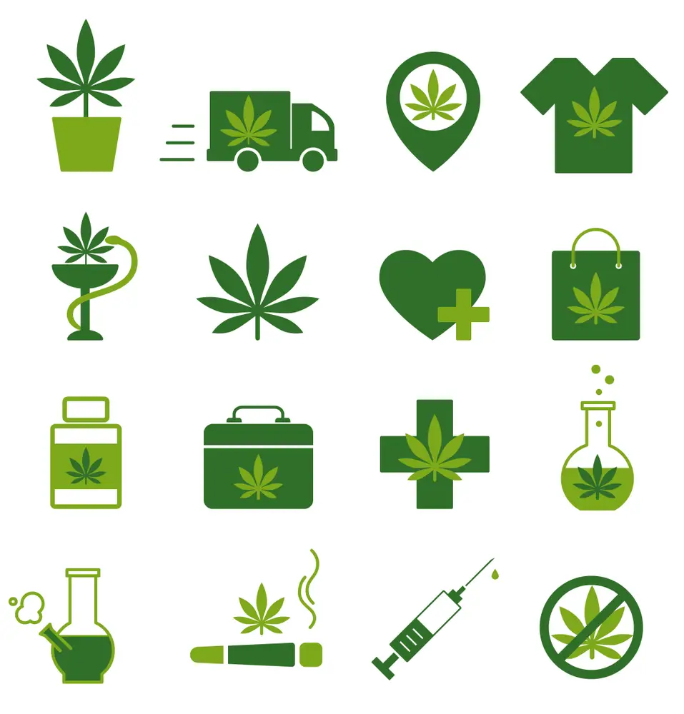 Marijuana-Cannabis-icons
