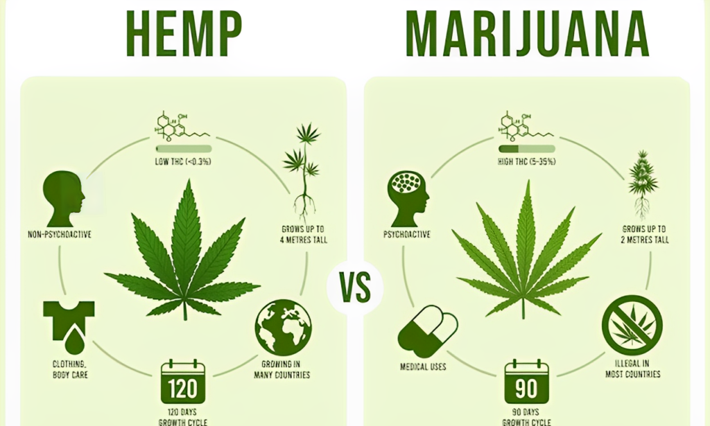 Hemp vs marijuana cycle